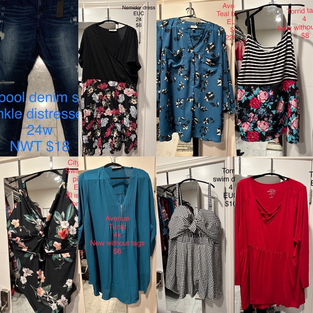Make me an offer! 3x 4x 22/24 Torrid, jcrew, good American, lane Bryant, avenue